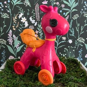 RETRO LALALOOPSY Rolling Ride-On Giraffe MGA 2012 designed for 12” doll